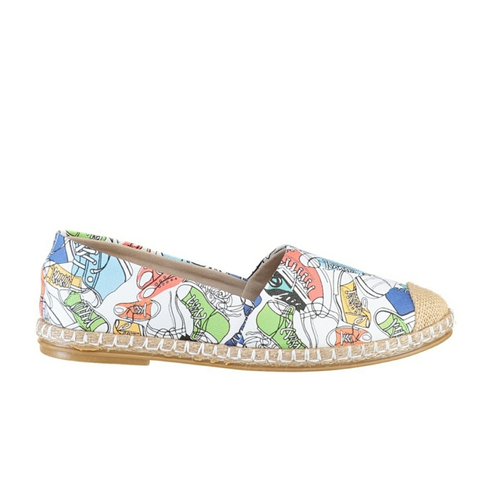 White and colored espadrilles - Picture 4 of 7